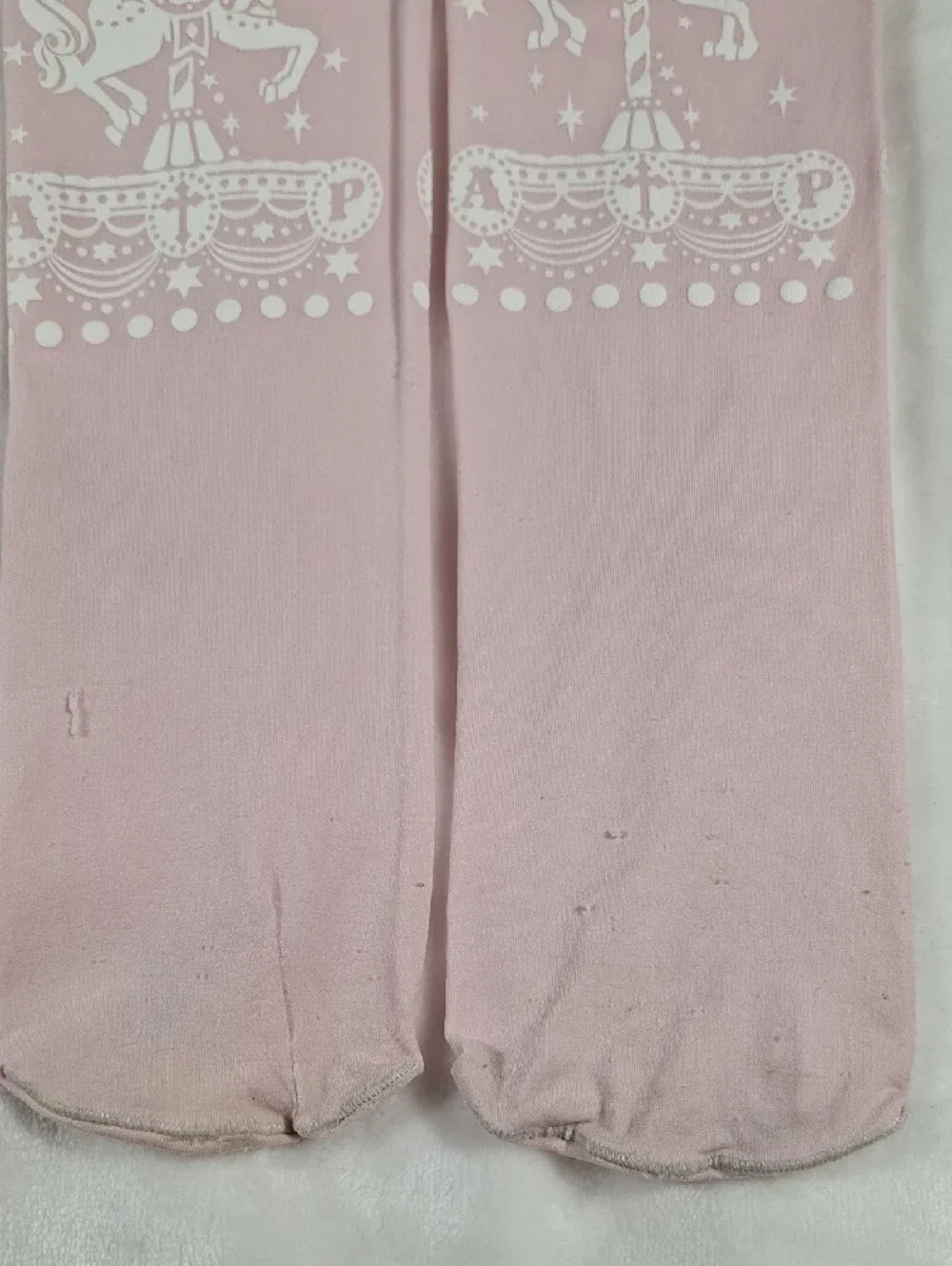 Angelic Pretty Pink Carousel Horse Print Tights | Sweet Lolita Accessory 🎠🎀